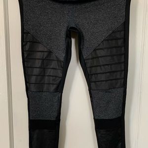 Forever 21 sport luxe Moto workout leggings